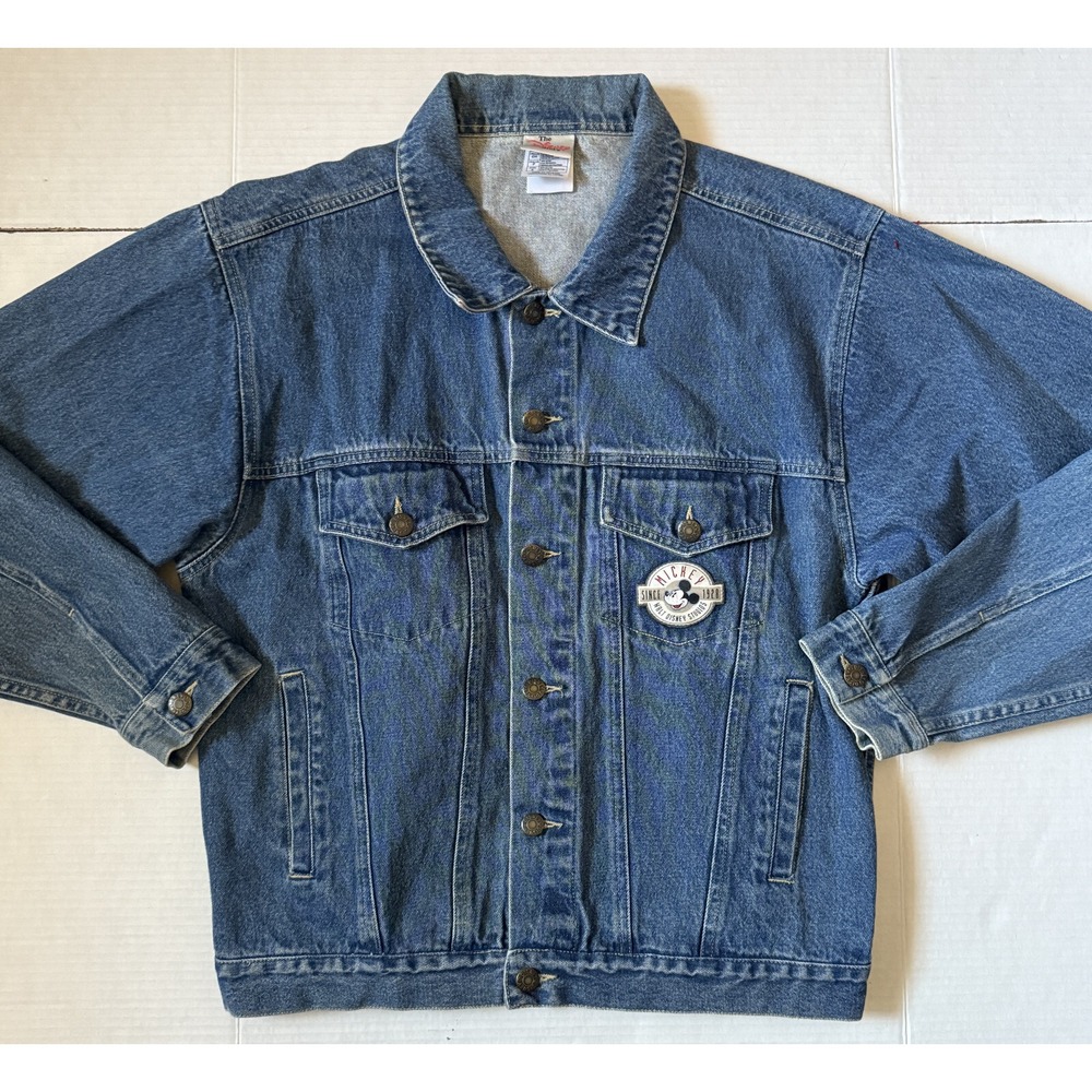 THE DISNEY STORE - Men's‎ Mickey Goofy Donald Denim Jacket - Small (Fits Bigger) - Picture 3 of 8